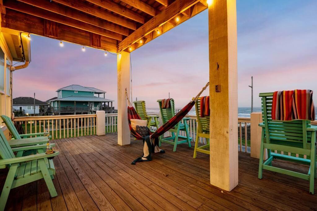 Beachfront*Spectacular View*4 Bd*Sleeps 14 Villa Bolivar Peninsula Esterno foto