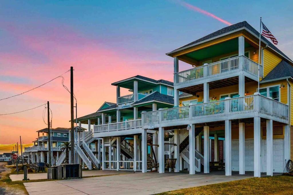 Beachfront*Spectacular View*4 Bd*Sleeps 14 Villa Bolivar Peninsula Esterno foto